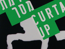 Curtain Up | Dance festival design - logo, poster, postcards, booklet