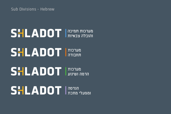 Shladot Ltd subdivisions logo - Hebrew | brand design